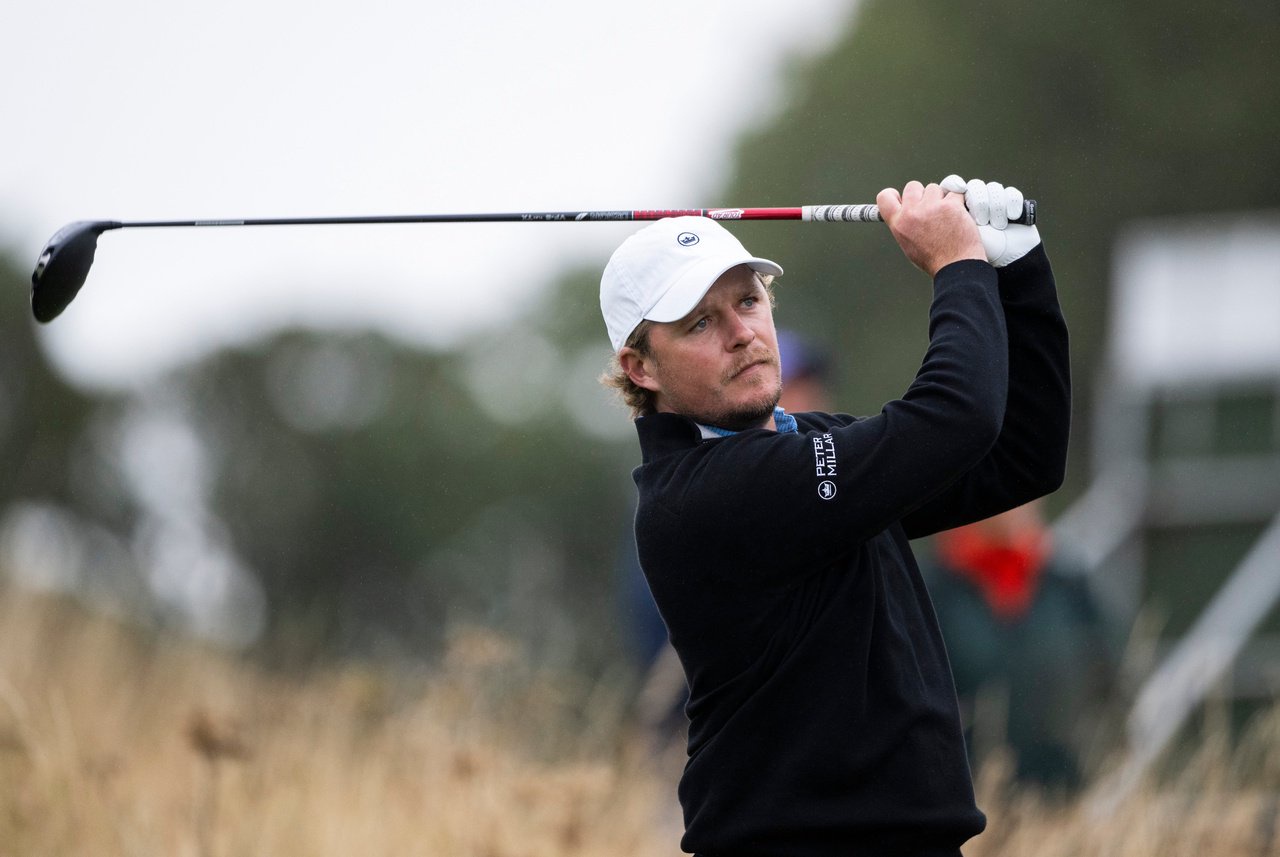 Eddie Pepperell at the Scottish Challenge at SCHLOSS Roxburghe in Kelso, Scotland.