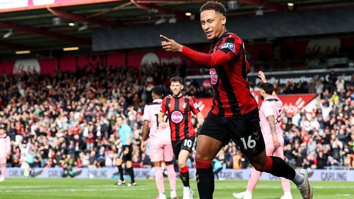 Marcus Tavernier of Bournemouth celebrates