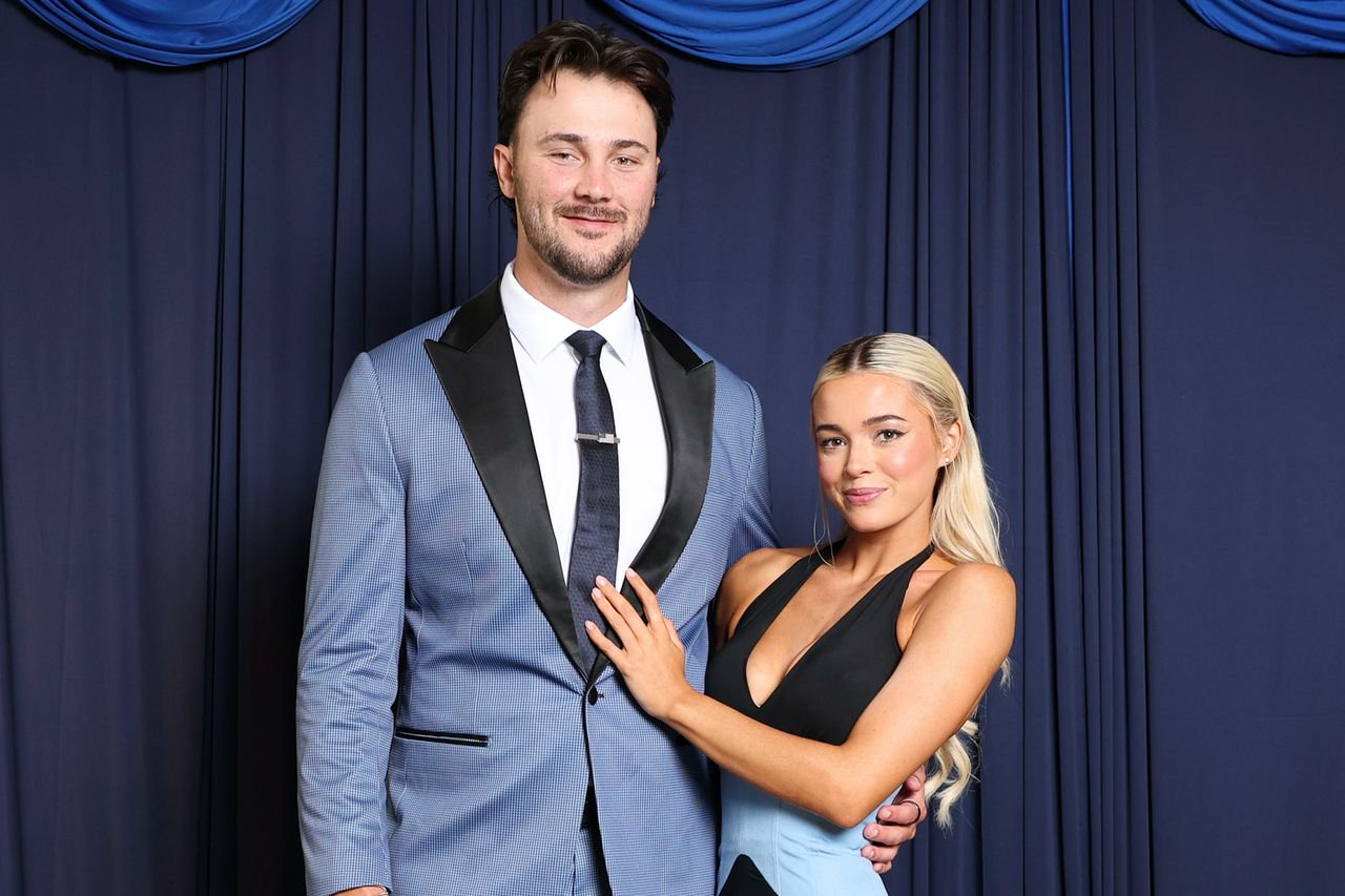 Paul Skenes and Livvy Dunne.Credit: Rob Tringali/MLB/Getty