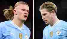 Erling Haaland and Kevin De Bruyne were not on the pitch for the penalty shoot-out