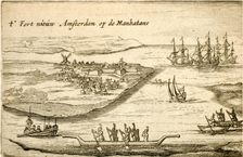An early sketch of New Amsterdam (Library of Congress)