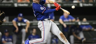 Rangers beat Orioles 11-2, Langford hits for Major League’s first cycle of season