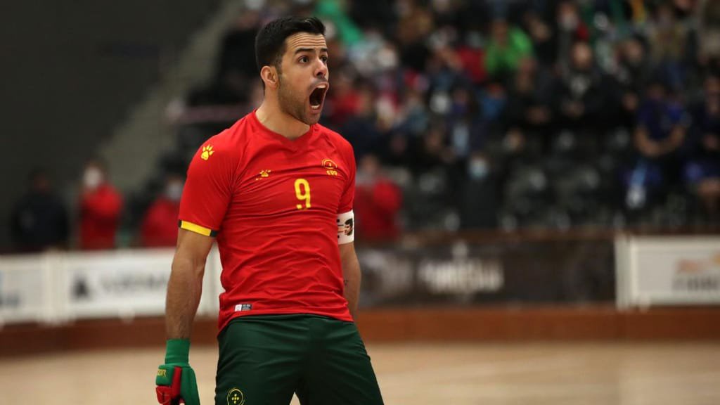 João Rodrigues festeja golo no Espanha-Portugal (Estela Silva/LUSA)