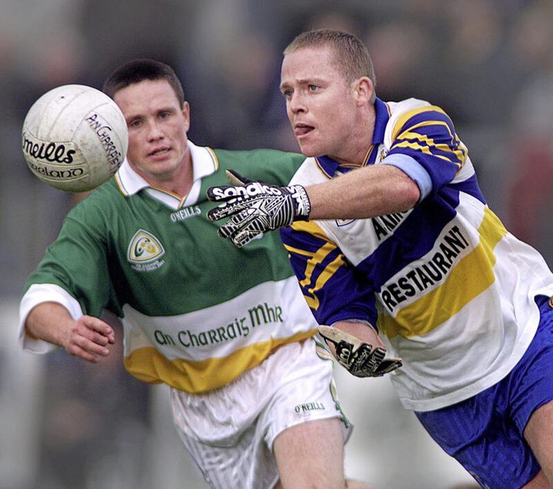 Carrickmore's Brian Gormley (left) is no longer part of the Tyrone panel 