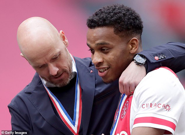 Timber worked with Ten Hag at Ajax before the manager made the switch to Old Trafford