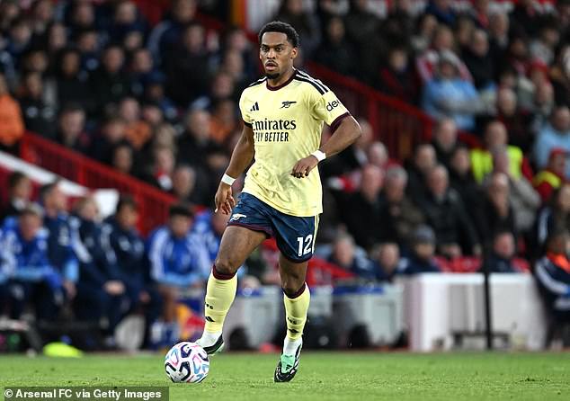 Right-back Jurrien Timber made a massive impact for the Gunners off the bench