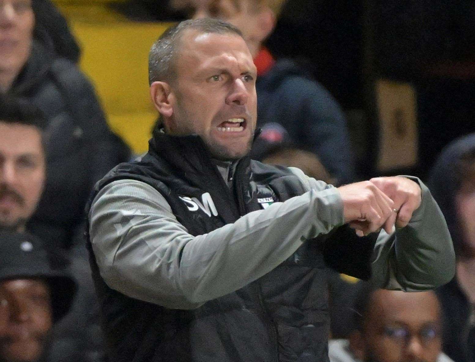 Steve McKimm - oversaw a memorable 1-1 FA Cup first-round draw with Cray Valley at League 1 Charlton Athletic in November 2023. Picture: Keith Gillard