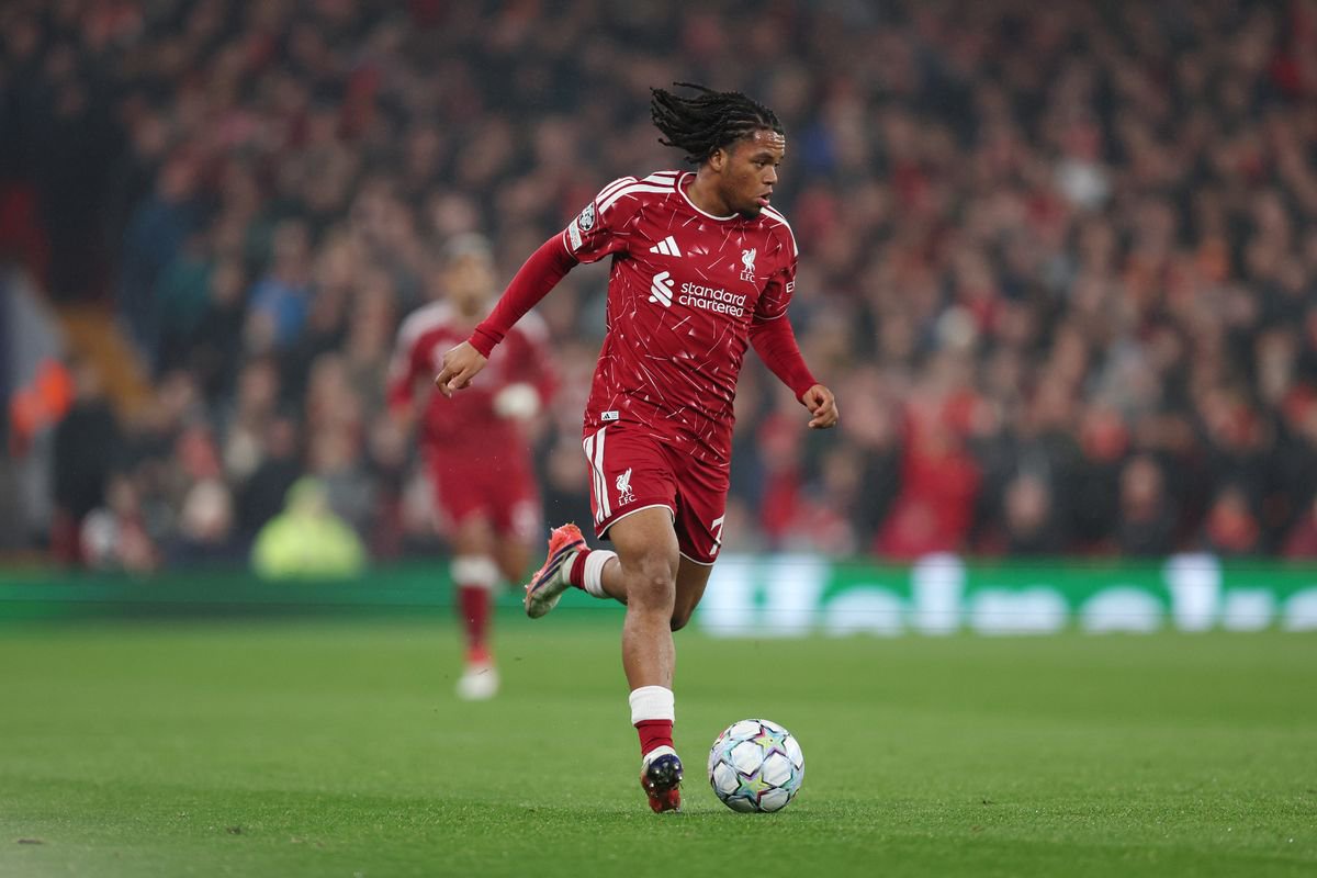 Rio Ngumoha during the UEFA Champions League 2026/27 League Phase MD3 match between Liverpool FC and Villarreal CF at Anfield. 