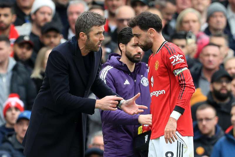 Carrick and Bruno Fernandes. Actionplus / Profimedia