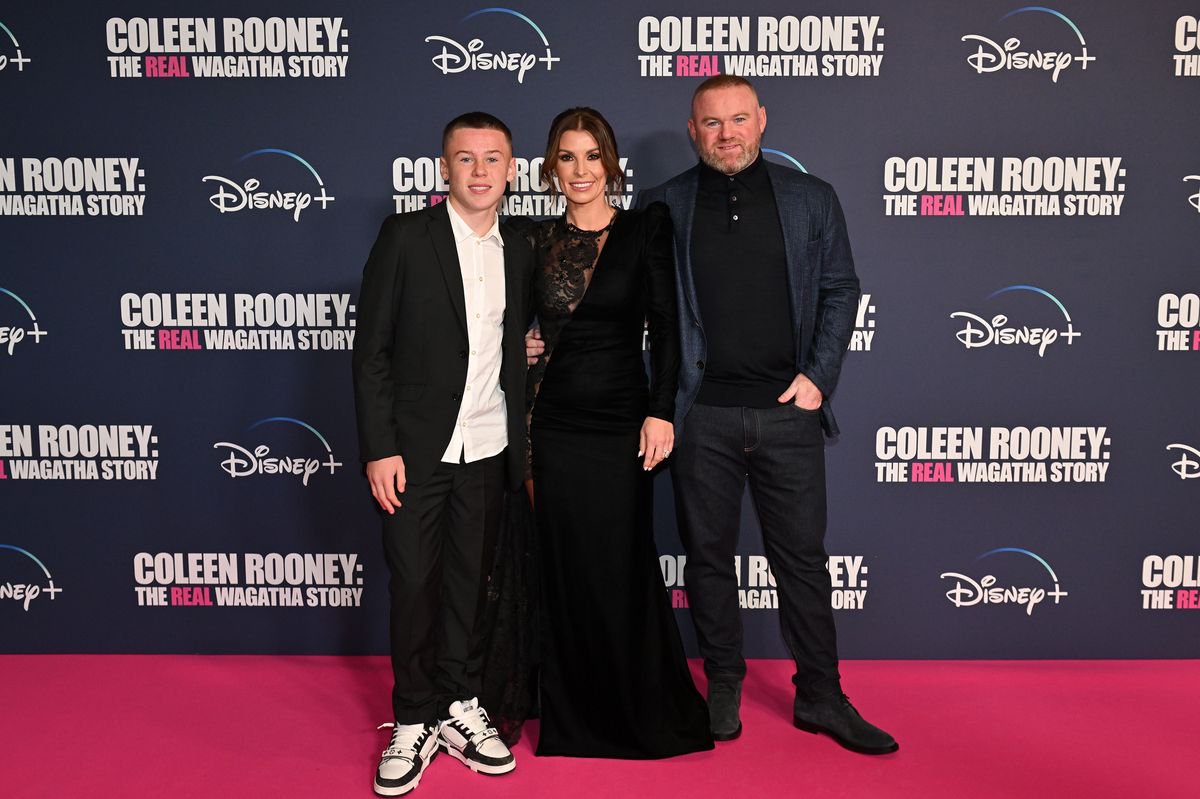 Kai, Coleen and Wayne Rooney 