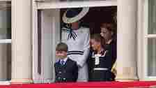 Much to his sister's annoyance, Prince Louis burst into a dance in full view of royal fans during Trooping the Colour earlier this month
