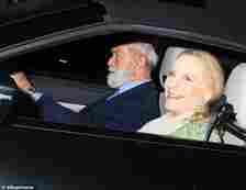 Prince and Princess Michael of Kent leaving private members' club Oswald's in April