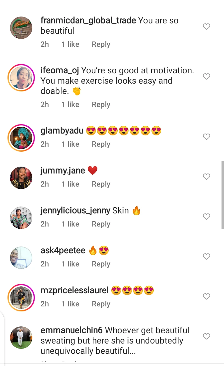 Actress Damilola Adegbite Shares Her Exercise Experience On Ig 