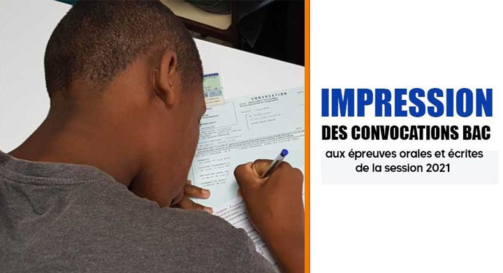 Convocation Bac 2021 Imprimer – Convocations oral BAC 2021 CI : retirer ...