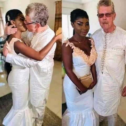 26 old black lady marries 70 year old white man