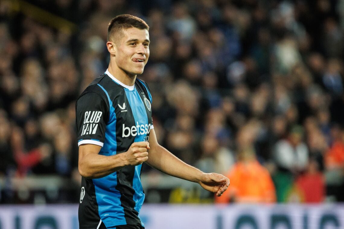 Nicolo Tresoldi playing for Club Brugge.