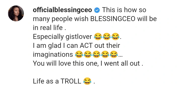 Nkechi Blessing & Others React As Popular Relationship Expert Blessing CEO Drops New Photo  3e3b2ef84ab24980ae26412a8fa1ba4a?quality=uhq&format=webp&resize=720