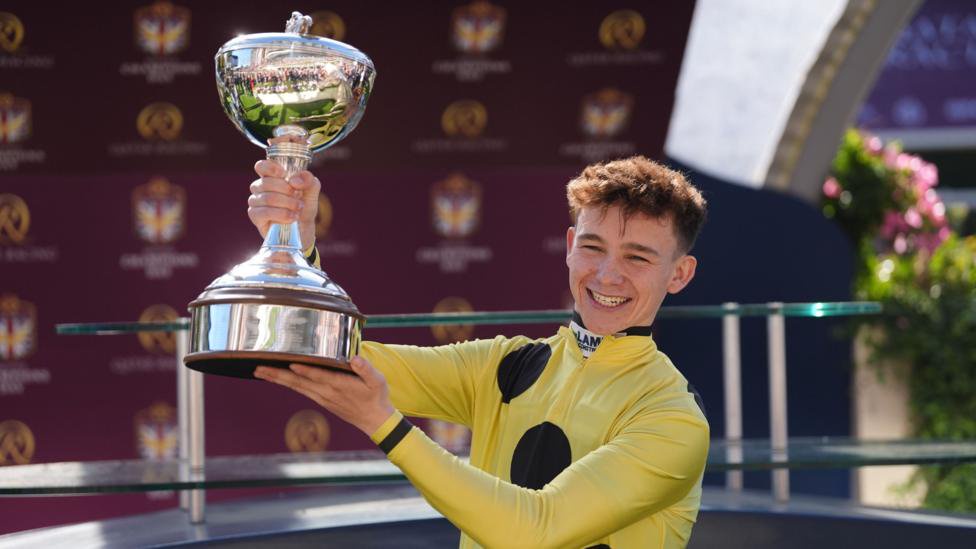 Billy Loughnane holds a trophy