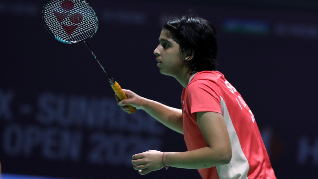 File image of shuttler Tanvi Sharma. (Express photo by Amit Mehra)
