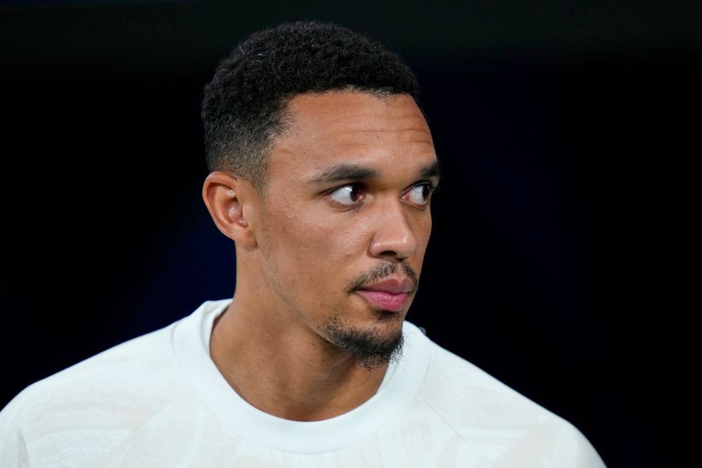 Trent Alexander-Arnold of Real Madrid CF during the UEFA Champions League match between Real Madrid and RB Leipzig played at Santiago Bernabeu Stadium on 21 Oct 2026 in Madrid, Spain. ((Photo by Cesar Cebolla / Pressinphoto / Icon Sport)