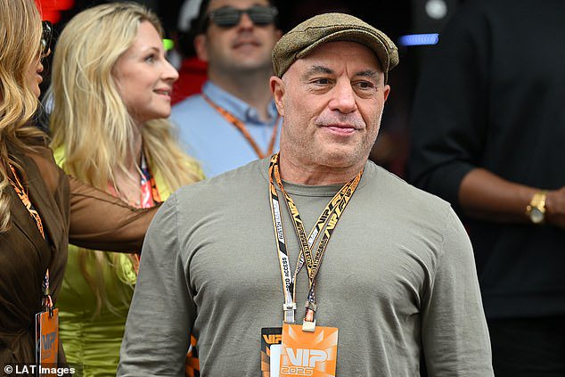 Joe Rogan and WNBA star Sophie Cunningham led the celebrities taking in the US Grand Prix