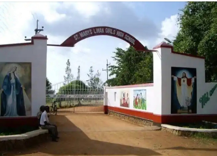 Best high schools in Nyanza Kenya. Image showing st Mary's Lwak girls lovely gate.