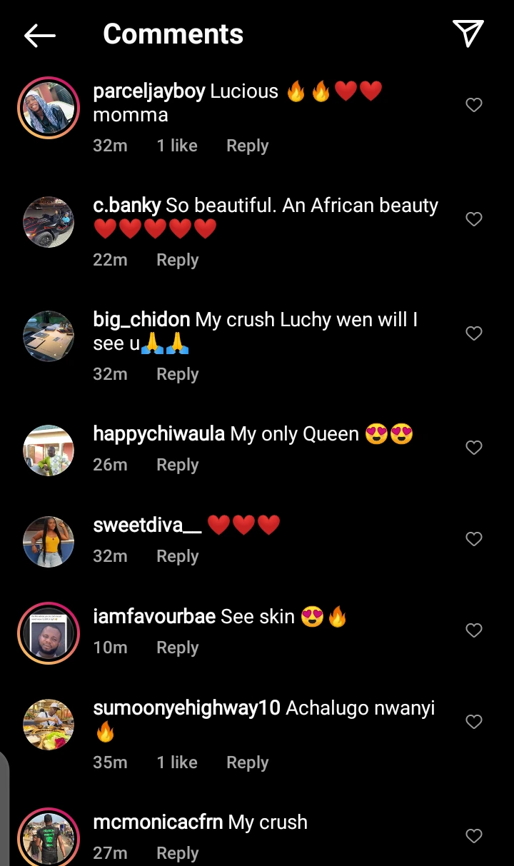 Fans react as Luchy Donalds shares an adorable picture of herself on IG