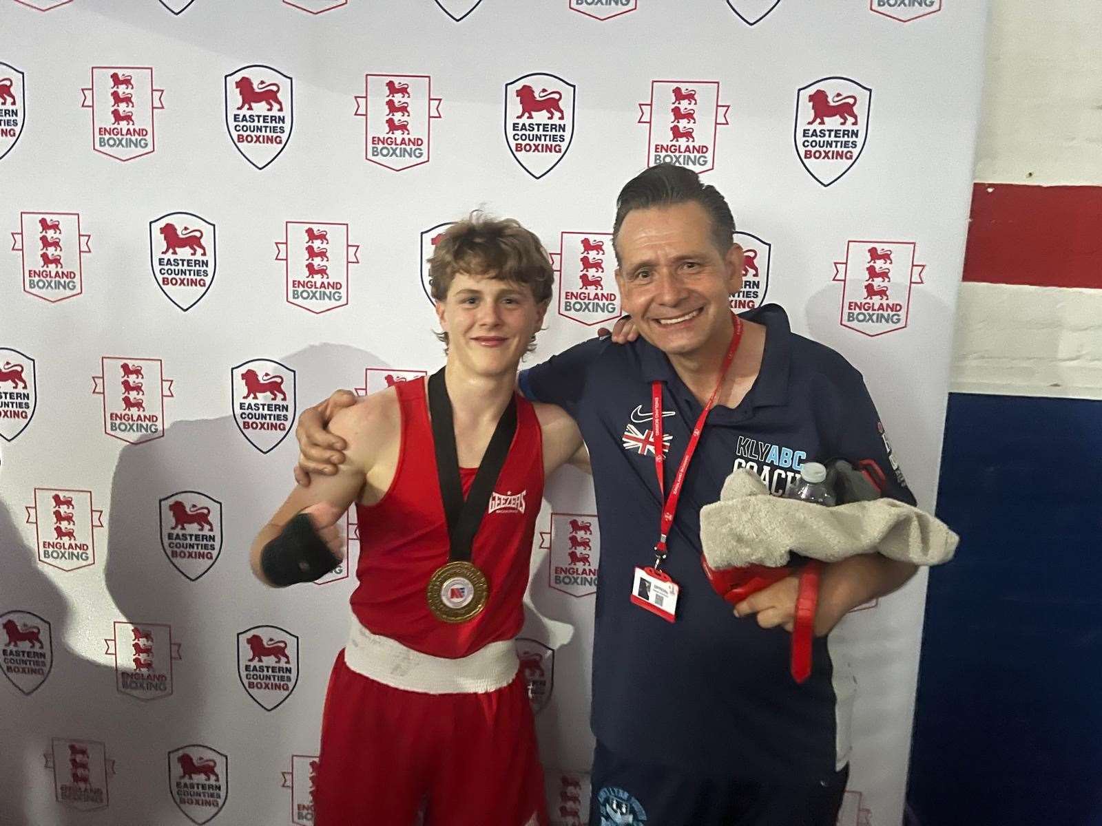 Alfie Koziel with Richard Girdlestone