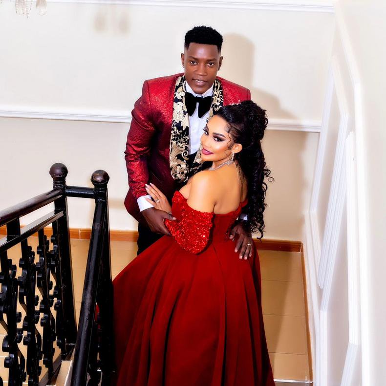 Businesswoman Zari Hassan with her husband Shakib Lutaaya