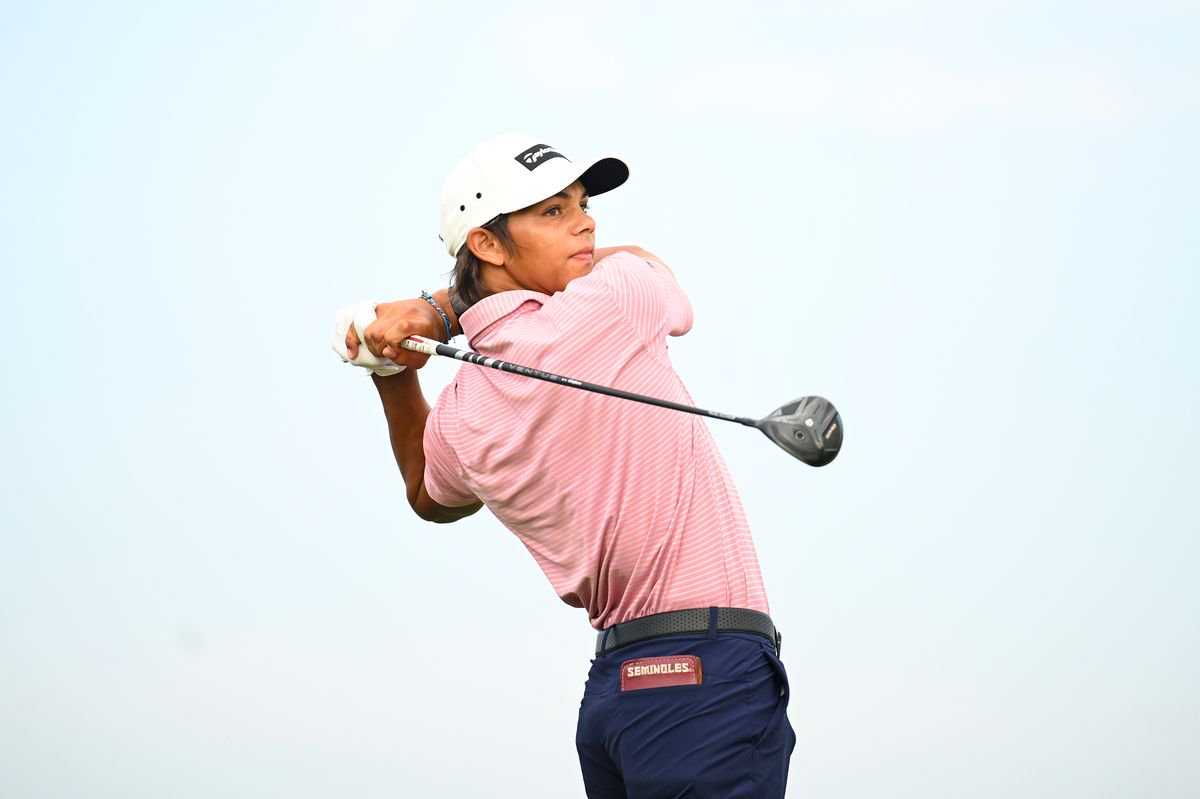 Charlie Woods led his high school team to victory after sinking a 40-foot birdie putt