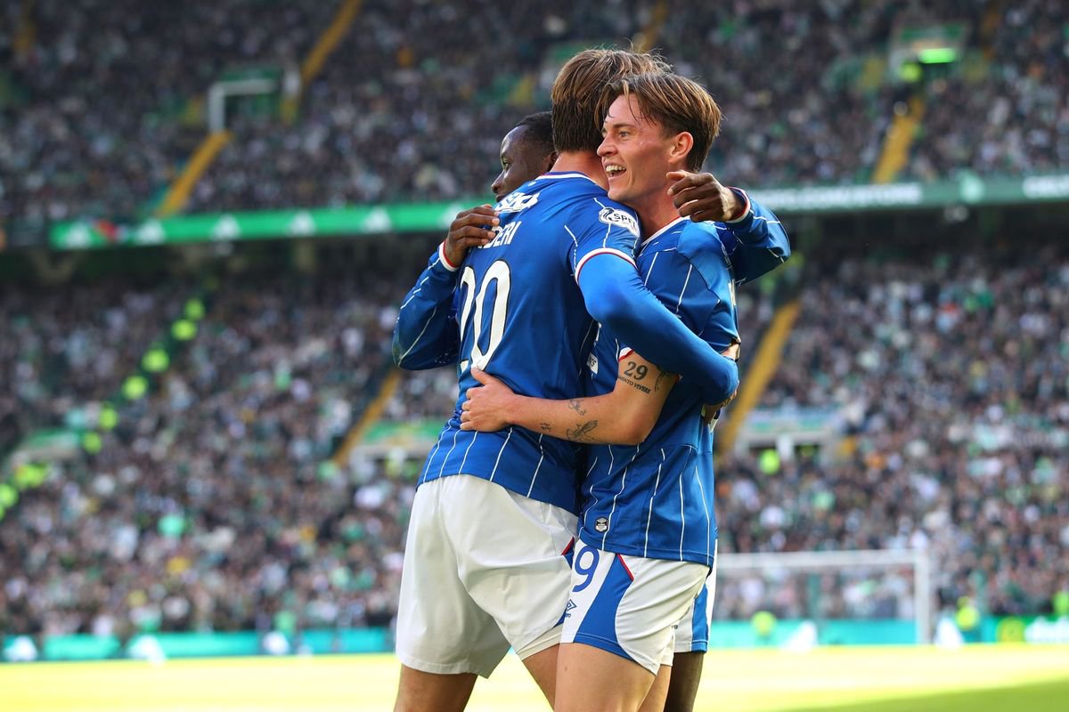 James Penrice in action at Celtic Park