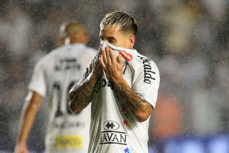 Soteldo quando atuava pelo Santos.