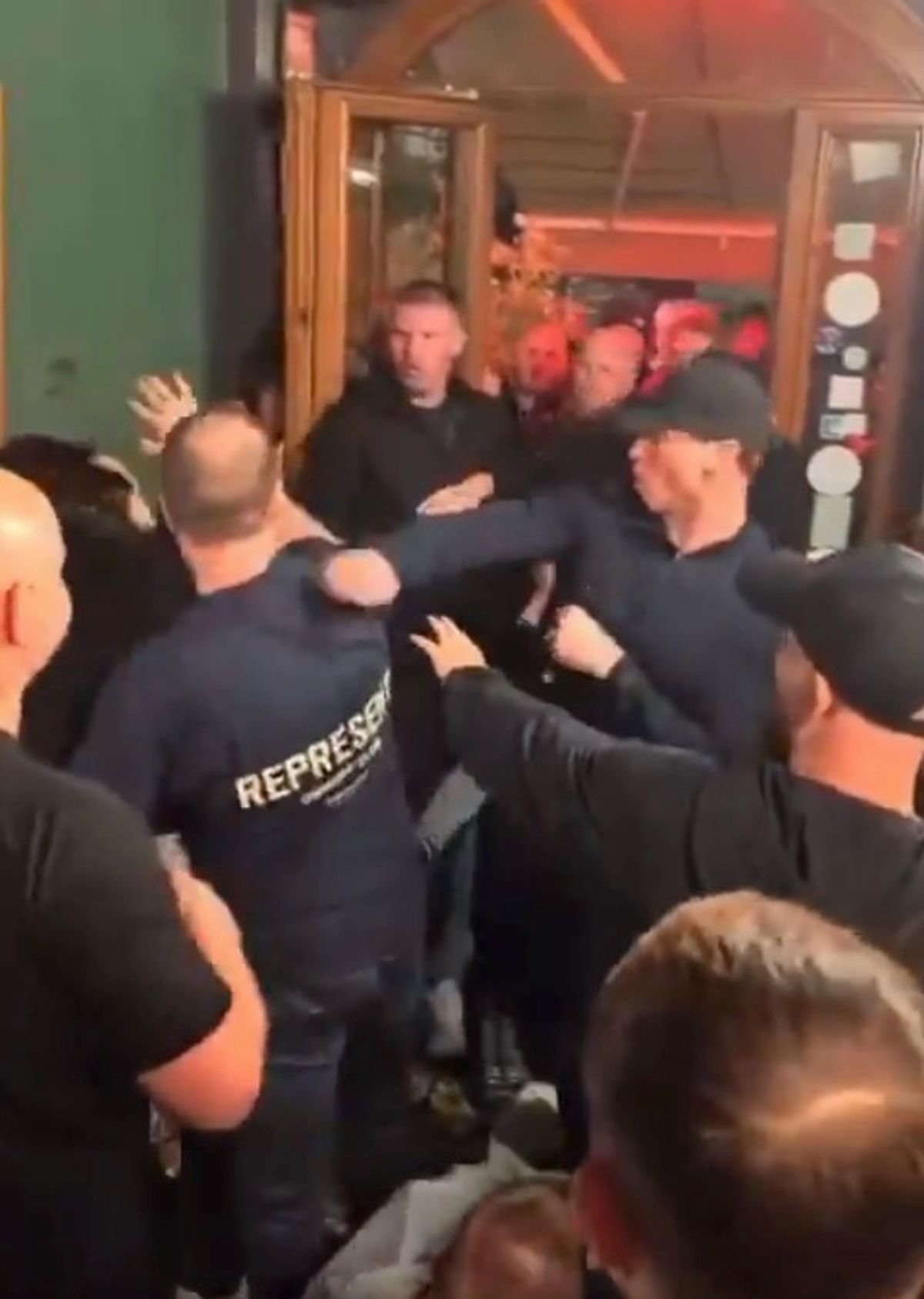 The footage went viral on social media