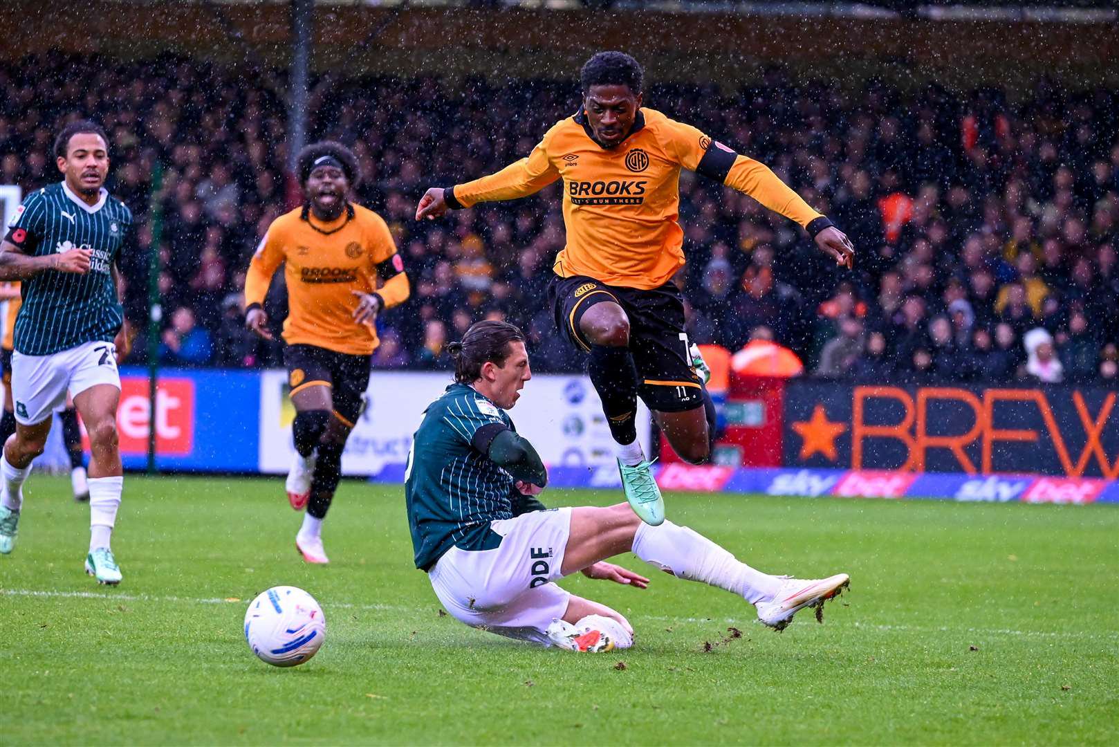 Sullay Kaikai was on target for Cambridge United during the 3-2 defeat to Plymouth Argyle. Picture: Simon Lankester