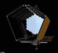 Three NASA contracts totaling $17.5 million will go into effect this summer, constructing HWO's next-generation hardware and code needed to one day pull in nearby exoplanet data in rich new detail. Above a front view mock-up of HWO's light and EMF collection mirror