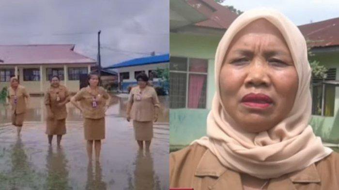 Tanti Nilawati Dinonaktifkan Sebagai Kepala Sekolah SD karena Joget Saat Sekolah Dikepung Banjir