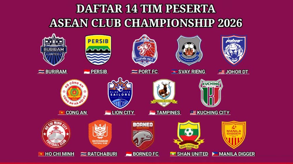 14 Klub Peserta Shopee Cup 2026/2027, Persib dan Borneo FC Bawa Nama Indonesia