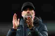 Jurgen Klopp Manager of Liverpool reacts after the Premier League match between Arsenal FC and Liverpool FC at Emirates Stadium on February 4, 2024...