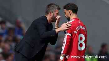 Michael Carrick holds Carrington summit with Bruno Fernandes amid tension between Man United boss and captain after Bournemouth snub and 'loyalty' dig