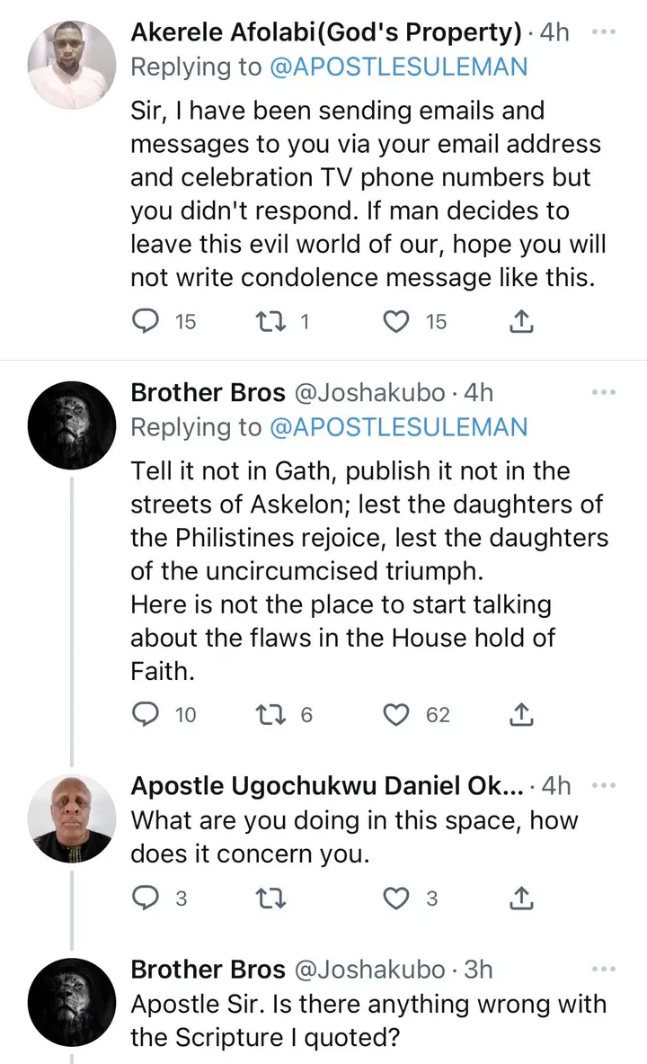 Pastors judged Sammie Okposo rather than helping him, now post his pictures - Apostle Suleman calls out colleagues