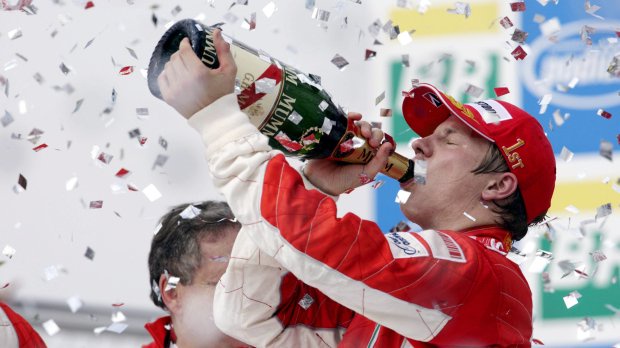 Ferrari's Kimi Raikkonen was crowned champion in 2007.