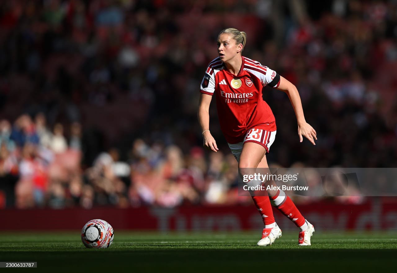 Alessia Russo versus Birmingham City (Photo by Alex Burstow/Arsenal FC via Getty Images)