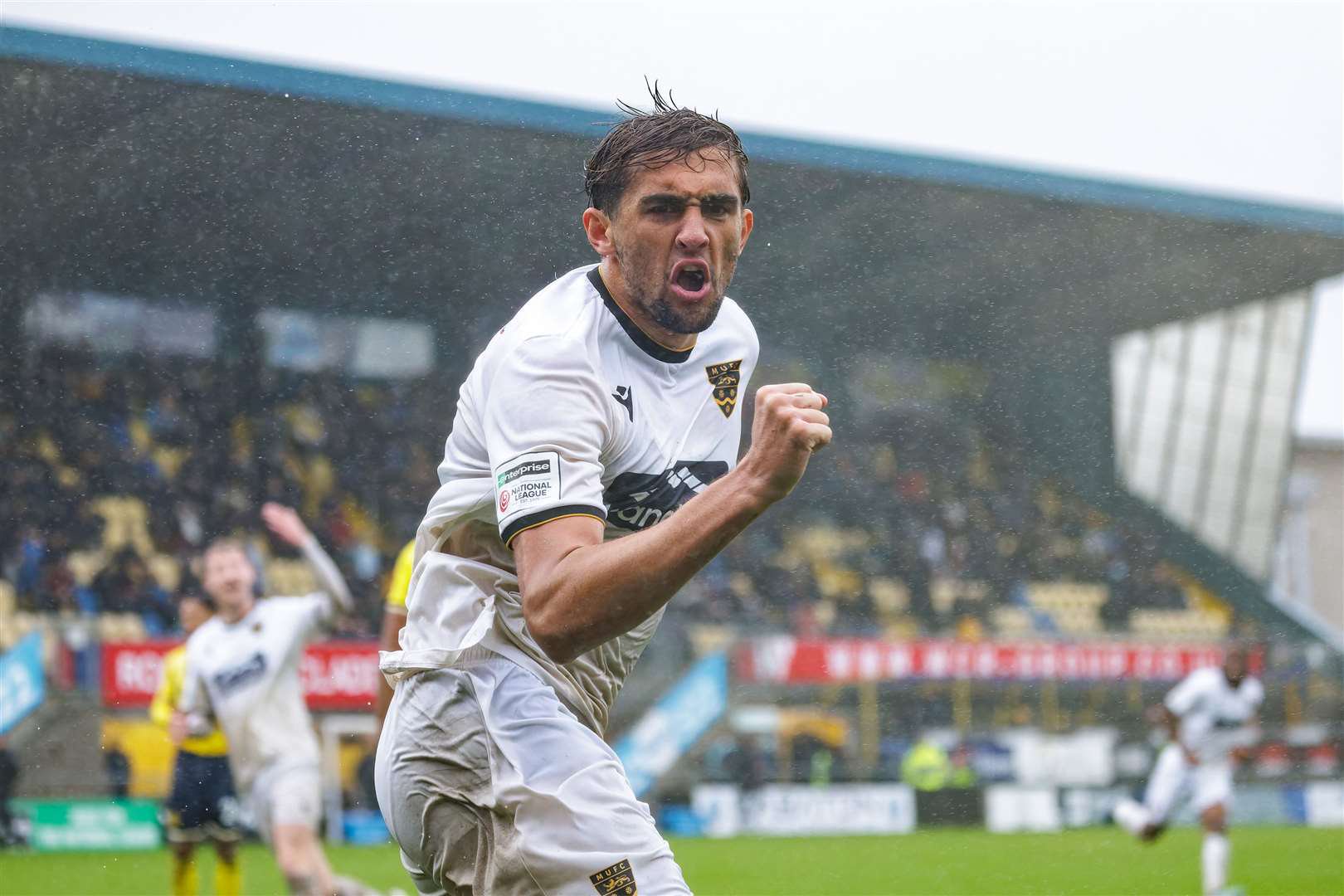 Frankie Hvid's late equaliser earned a 1-1 draw at Plainmoor. Picture: Helen Cooper