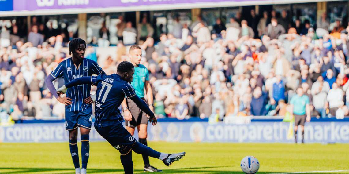 Romain Esse in action against Lincoln City. Image: Millwall FC