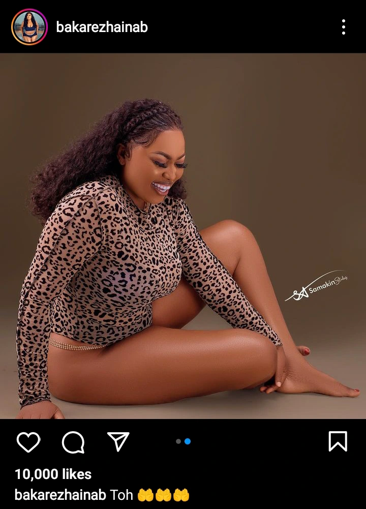 Reactions to Zainab Bakare's new Instagram posts featuring racy photos of herself