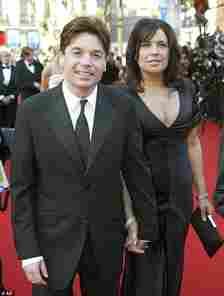 Mike Myers' ex-wife Robin Ruzan is listed as one of the executors of Perry's will - both Perry and Ruzan worked on game show Celebrity Liar in the 2010s (pictured with Myers in 2004)