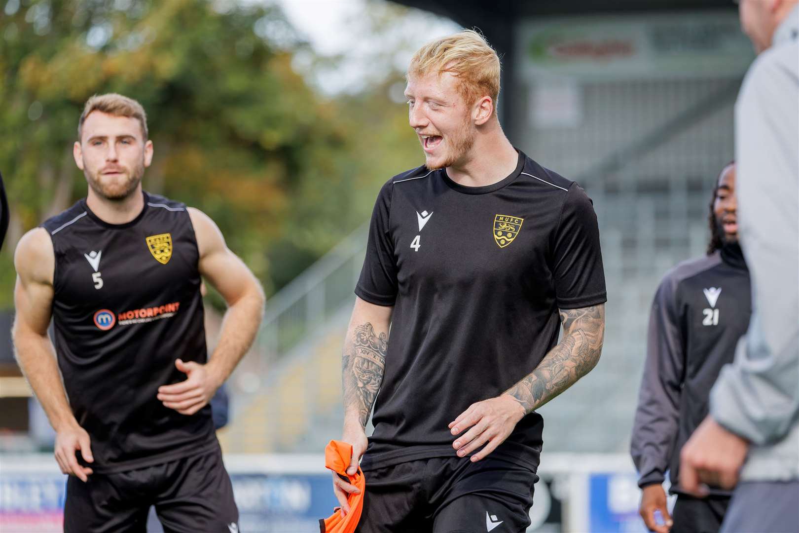 Taylor Foran felt Maidstone benefited from their work on the training ground before beating Horsham. Picture: Helen Cooper