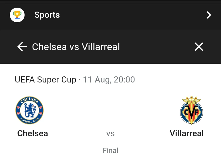 2021 Uefa Super Cup Chelsea Vs Villarreal Confirmed Date Updates About The Super Cup Venue Sports Extra