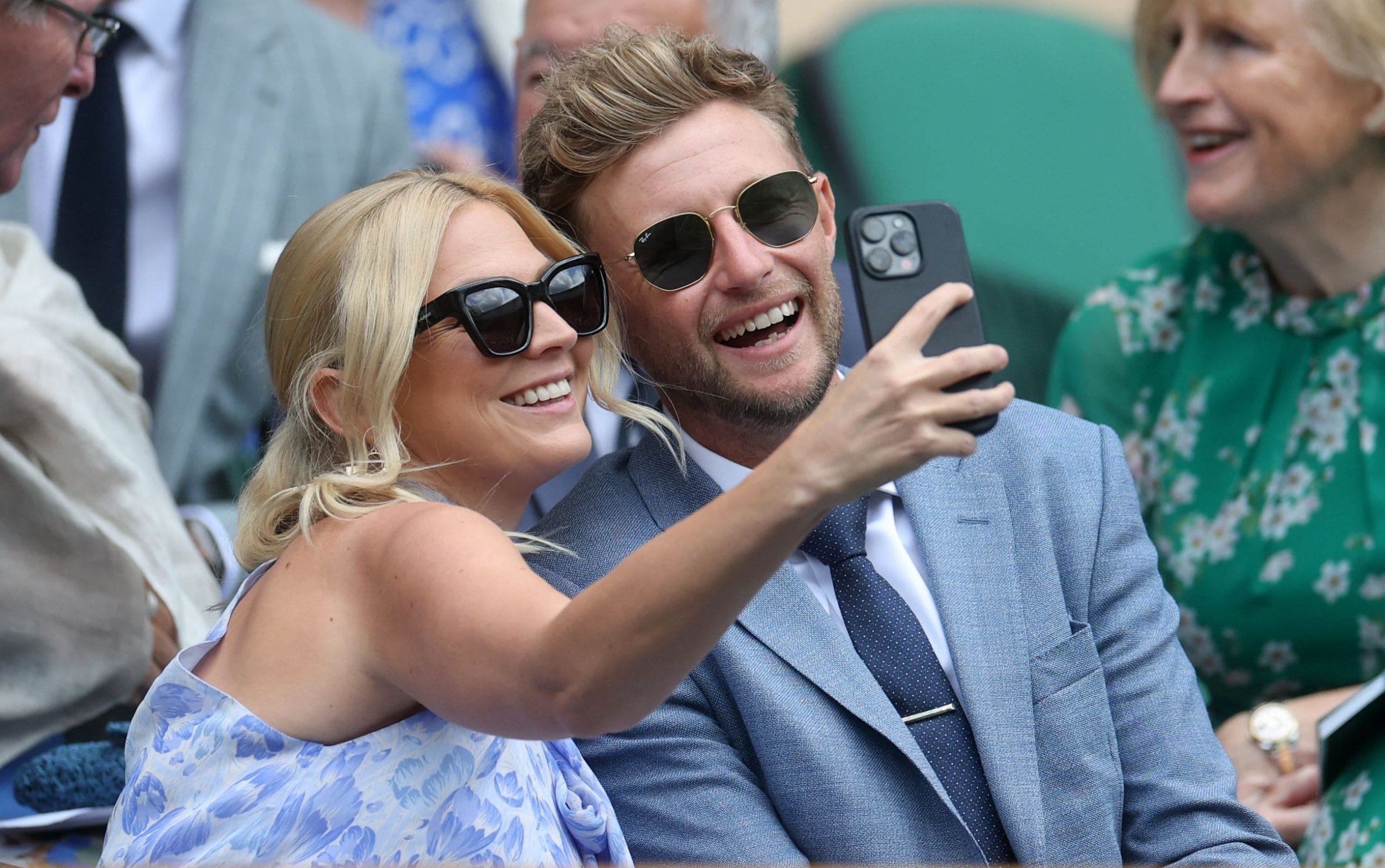 Joe Root and his wife