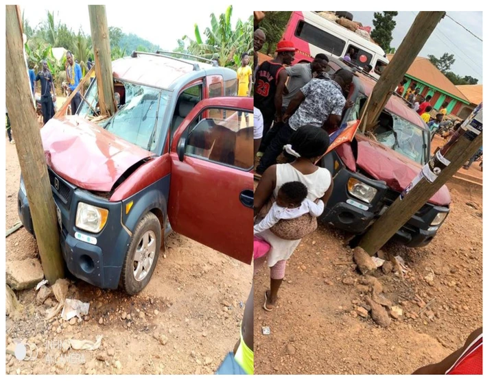 Netizens surprised as no one can explain how this accident occurred in Kumasi